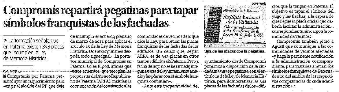 20130412 NdP Campanya #tapaelfranquisme Levante13abrç2013