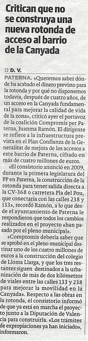 LAS PROVINCIAS (16 octubre 2013)