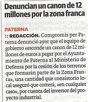 LAS PROVINCIAS (5 novembre 2013)