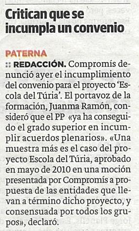 LAS PROVINCIAS (3 desembre 2013)