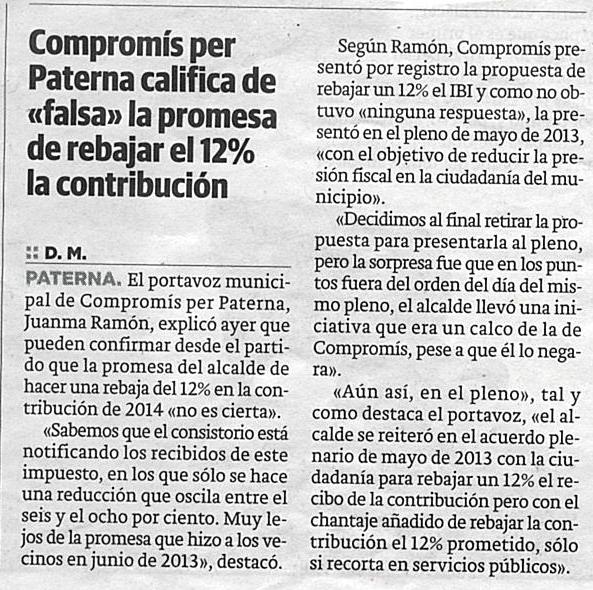 LAS PROVINCIAS (12 març 2014)