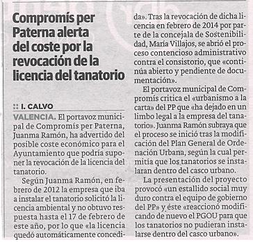 LAS PROVINCIAS (9 juliol 2014)