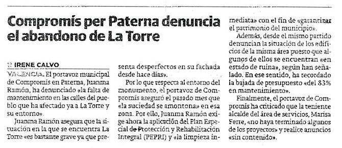 LAS PROVINCIAS (12 juliol 2014)